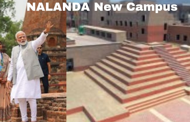 PM Modi News : नालंदा विश्वविद्यालय को पुराना वैभव दिलाने की तैयारी, पीएम मोदी आज करेंगे नए परिसर का उद्घाटन 6 पीएम मोदी ने लौटाया वैभव, 831 साल पहले नालंदा यूनिवर्सिटी की नौ मंजिला लाइब्रेरी में तीन लाख किताबों को लगवाई थी मुस्लिम आक्रांता ने आग, अब ...