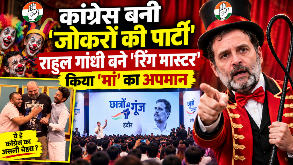 कांग्रेस बनी ‘जोकरों की पार्टी’, राहुल गांधी बने ‘रिंग मास्टर’, किया ‘मां’ का अपमान